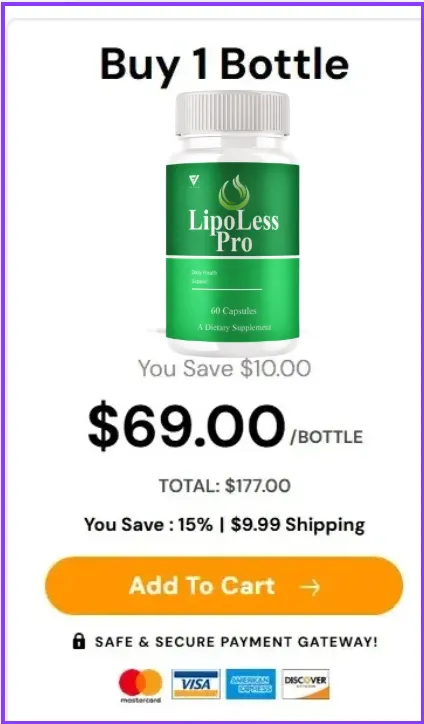 lipoless Pro 1 Bottle